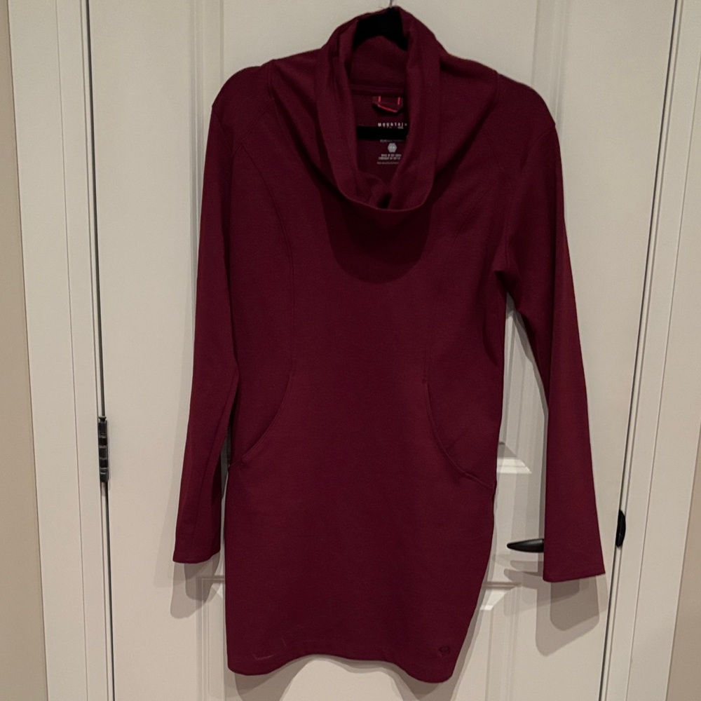 Mountain Hardwear Deep Red Cowl Neck Sweater